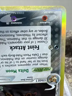 Pokemon Umbreon Reverse Holo Stamped Rare Card 17/113 EX Delta Species TCG MP - Image 5