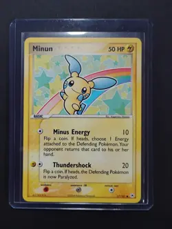 Minun 67/101 Hidden Legends Non-Holo NM Vintage Pokemon Card 2004 - Image 3