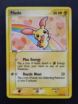 Plusle 69/101 Hidden Legends Non-Holo NM/LP Vintage Pokemon Card 2004 - Image 1