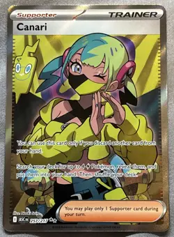 Pokemon TCG Trainer Canari 257/217 Full Art Ultra Rare Holo Ascended Heroes - Image 1