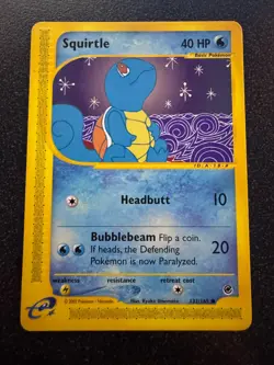 Pokemon TCG Squirtle (Non-Holo) 132/165 *MODERATELY PLAYED* - Image 1