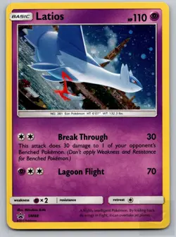 Latios - SM88 Holo Promo Sun & Moon Promo Pokemon Near Mint - Image 1