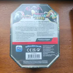 Pokemon TCG Scarlet Violet Paldean Fates Great Tusk Ex Tin New Sealed - Image 2