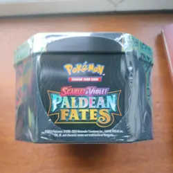 Pokemon TCG Scarlet Violet Paldean Fates Great Tusk Ex Tin New Sealed - Image 3
