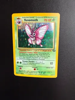Venomoth Jungle 13/64 Pokemon Holo Rare 1999 WOTC Vintage LP Condition - Image 2