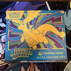 Pokemon TCG Ascended Heroes Pokemon Center Exclusive ETB Sealed Clean with Case - Image 1
