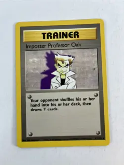 Pokemon Imposter Professor Oak Base Set 73/102 Regular Unlimited Rare Vintage - Image 1