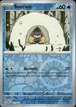 SNORUNT 051/167 TWILIGHT MASQUERADE COMMON REVERSE HOLO POKEMON MEKAYU - Image 1