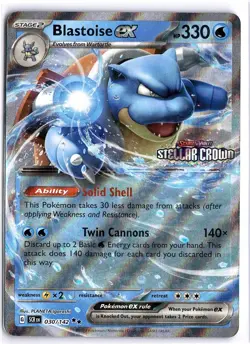 NM Blastoise ex (Stellar Crown Stamp) Double Rare Miscellaneous Cards & Products - Image 1