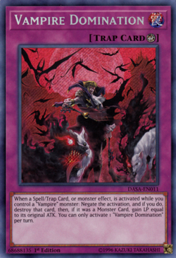 Vampire Domination - DASA-EN011 - Secret Rare - 1st Edition - Yugioh - Image 1