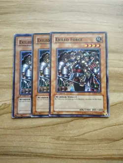 Yu-Gi-Oh! - Exiled Force 3X - Complete Playset Of Cards - Image 1
