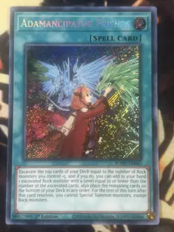 Yugioh: Adamancipator Friends - ROTD-EN061 - Secret Rare - 1st Edition - NM - Image 1