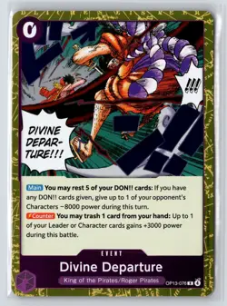Divine Departure #OP13-076 Carrying On His Will Foil One Piece - Image 1