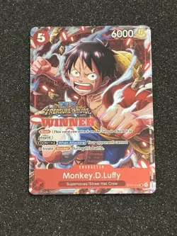 2023 One Piece Monkey D Luffy Treasure Cruise Winner Vol 5 Promo ST01-012 ENG - Image 1