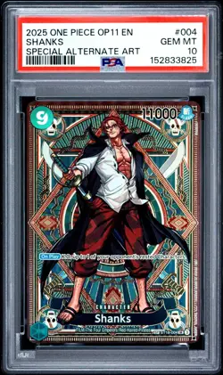 PSA 10 SHANKS ST16-004 SP OP11 A FIST OF DIVINE SPEED ENGLISH ONE PIECE 😍 - Image 1