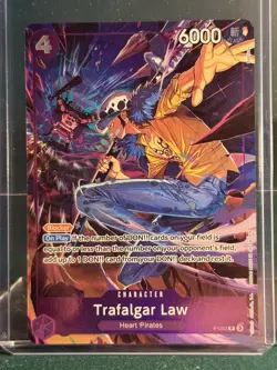 Bandai One Piece CCG Trafalgar Law P-093 Character Blocker Regular 6000 - Image 1