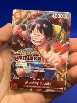One Piece Treasure Cruise Winner Pack Vol. 5 Monkey D Luffy ST01-012 Stamped NM - Image 2