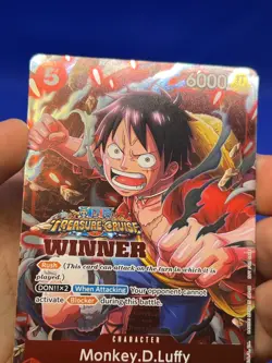 One Piece Treasure Cruise Winner Pack Vol. 5 Monkey D Luffy ST01-012 Stamped NM - Image 4