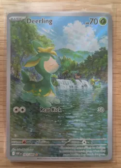 Deerling 091/086 White Flare HP Full Art Rare Holo Pokemon Card NM - Image 1