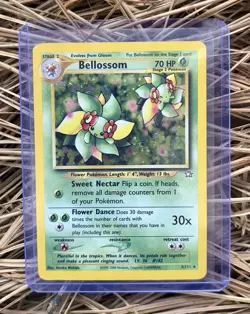Pokemon Bellossom TCG Neo Genesis Holo Unlimited Rare Card 3/111 - Image 1