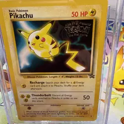 CGC 8.5 MINT Pikachu Black Star Promo WB Movie 4 Pokemon Card Mewto Strikes Back - Image 3