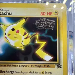 CGC 8.5 MINT Pikachu Black Star Promo WB Movie 4 Pokemon Card Mewto Strikes Back - Image 4