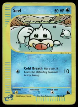 Pokemon Cards Seel 94/144 Reverse Holo Skyridge Common HP - Image 1