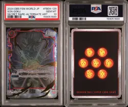 DBS Card Game Fusion World FB04-129 SON GOKU SECRET RARE-ALTERNATE ART - PSA 10 - Image 3