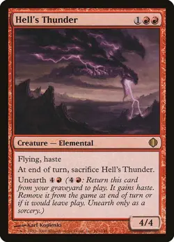 Hell's Thunder 1x MtG Shards of Alara SP/NM - Image 1