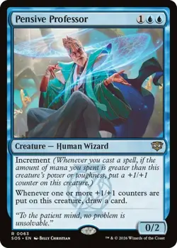 x1 Pensive Professor R MTG Secrets of Strixhaven M/NM, English - Image 1