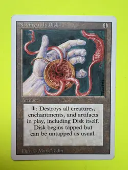 Nevinyrral's Disk Revised LP, Light Played. MTG Magic the Gathering - Image 1