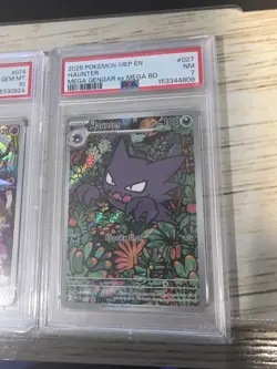 Pokemon TCG Gengar Dark Phantasma 074/071 PSA 10 + Haunter Mega Evolution Promo - Image 4