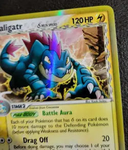 Feraligatr Delta Species 2/101 Dragon Frontiers Holo Pokemon TCG LP - Image 3