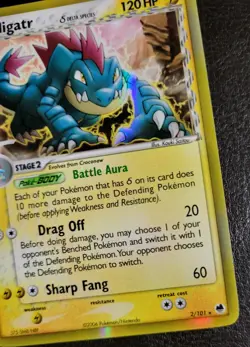 Feraligatr Delta Species 2/101 Dragon Frontiers Holo Pokemon TCG LP - Image 4