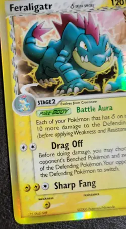 Feraligatr Delta Species 2/101 Dragon Frontiers Holo Pokemon TCG LP - Image 5