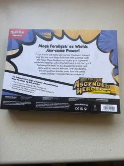 Pokemon TCG ASCENDED HEROES Mega Feraligatr EX Box. - Image 2