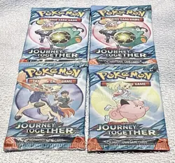 2025 Pokemon TCG Scarlet & Violet Journey Together 4 Booster Packs-Sealed MINT - Image 1