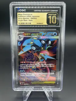 CGC 10 PRISTINE Mega Greninja ex 098/083 M4 Ninja Spinner Japanese Holo Pokemon - Image 3