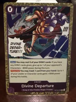 DIVINE DEPARTURE - OP13-076 - FOIL - CARRYING ON HIS WILL - ONE PIECE - NM - Image 1