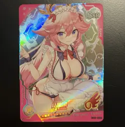 Yae Miko Genshin Goddess Story Doujin Holo Foil SSR Card CCG NM Waifu Anime Game - Image 1