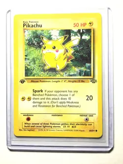 PIKACHU - 60/64 - 1st Edition Jungle - Common - Pokemon Card - NM - Image 1