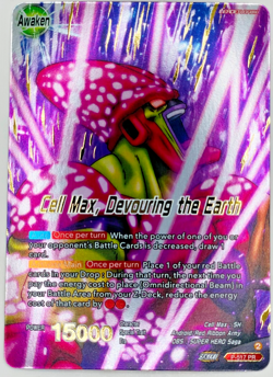 Cell Max Devouring the Earth GOLD STAMP Promo Foil Dragon Ball Super Card | NM - Image 1