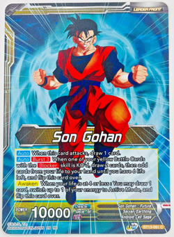 SS Son Gohan Hope of the Resistance BT13-091 SLR Foil Dragon Ball Super Card NM - Image 2