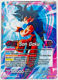 Son Goku, Supreme Warrior SLR BT16-001 | Dragon Ball Super Card Game NM - Image 2