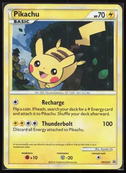 #3 Pikachu HGSS03 Black Star Promo 2010 Holo Rare Pokemon Card TCG - Image 1
