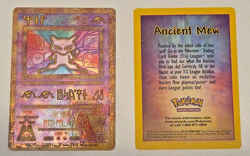 Ancient Mew Pokemon First Movie Promo Holo Foil Rare 1999 Card with SWIRL NM - Image 1
