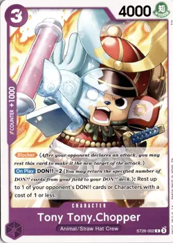 Tony Tony.Chopper Starter Deck 26 PURPLE/BLACK Monkey.D.Luffy ST26-002 One Piece - Image 1