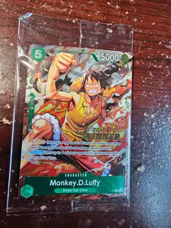 Monkey D Luffy P-135 Pre Release Event Winner Stamped Op-16 One Piece Tcg - Image 1