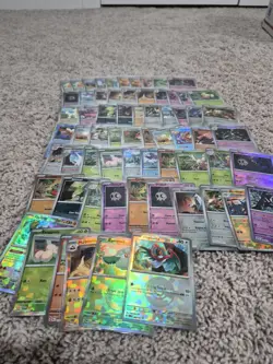 Prismatic Evolutions Lot, 71 cards 5 Masterball holo, 66 Pokeball Reverse Holo - Image 1