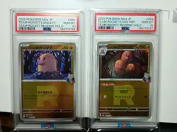 Pokemon Team Rocket Diglett Dugtrio PSA10 Sequential Japanese Trading Card Set - Image 1
